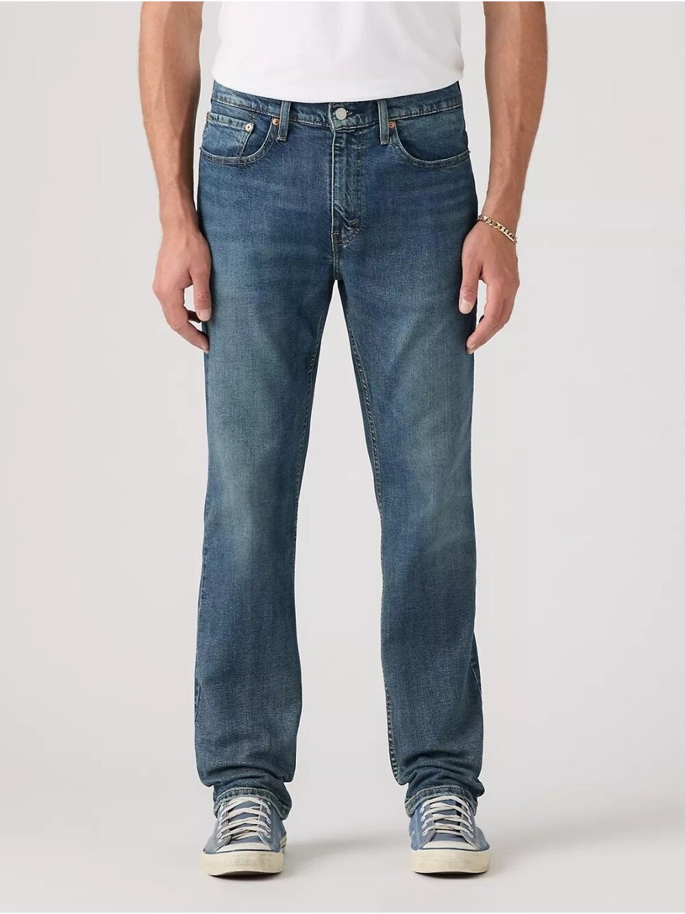 Levi's 514 Straight Leg Medium Blue Wash Jeans Size 38/30 L Men's
